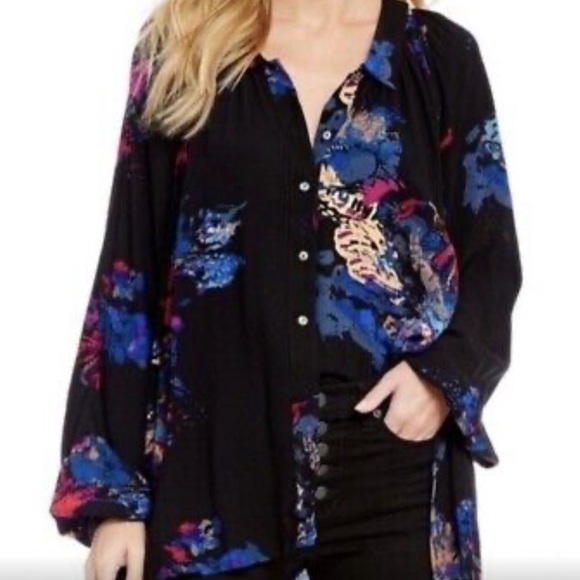 Free People Tops - Free People Meadow Lark Button Down Tunic
